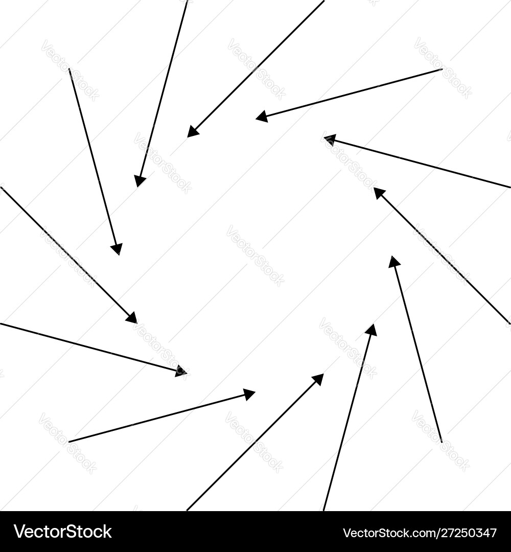 Rotate circular radial arrows for cycle iteration Rotate circular radial arrows for cycle iteration vector image