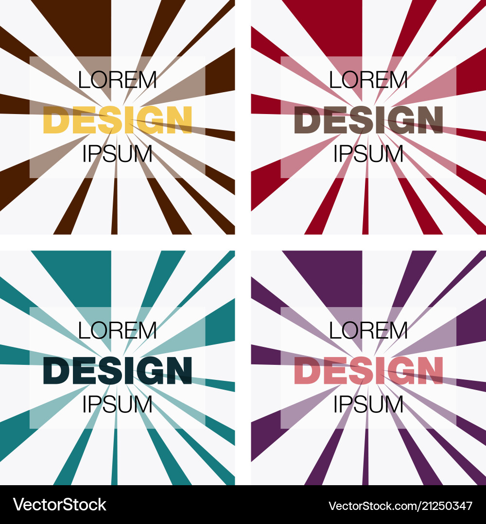 Set of abstract background texture design bright vector image