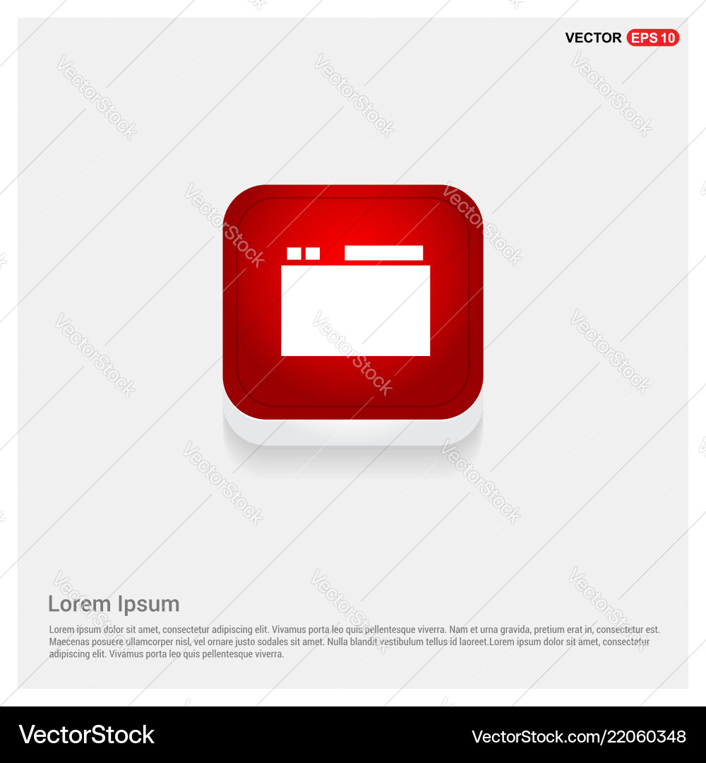 App window interface icon vector image