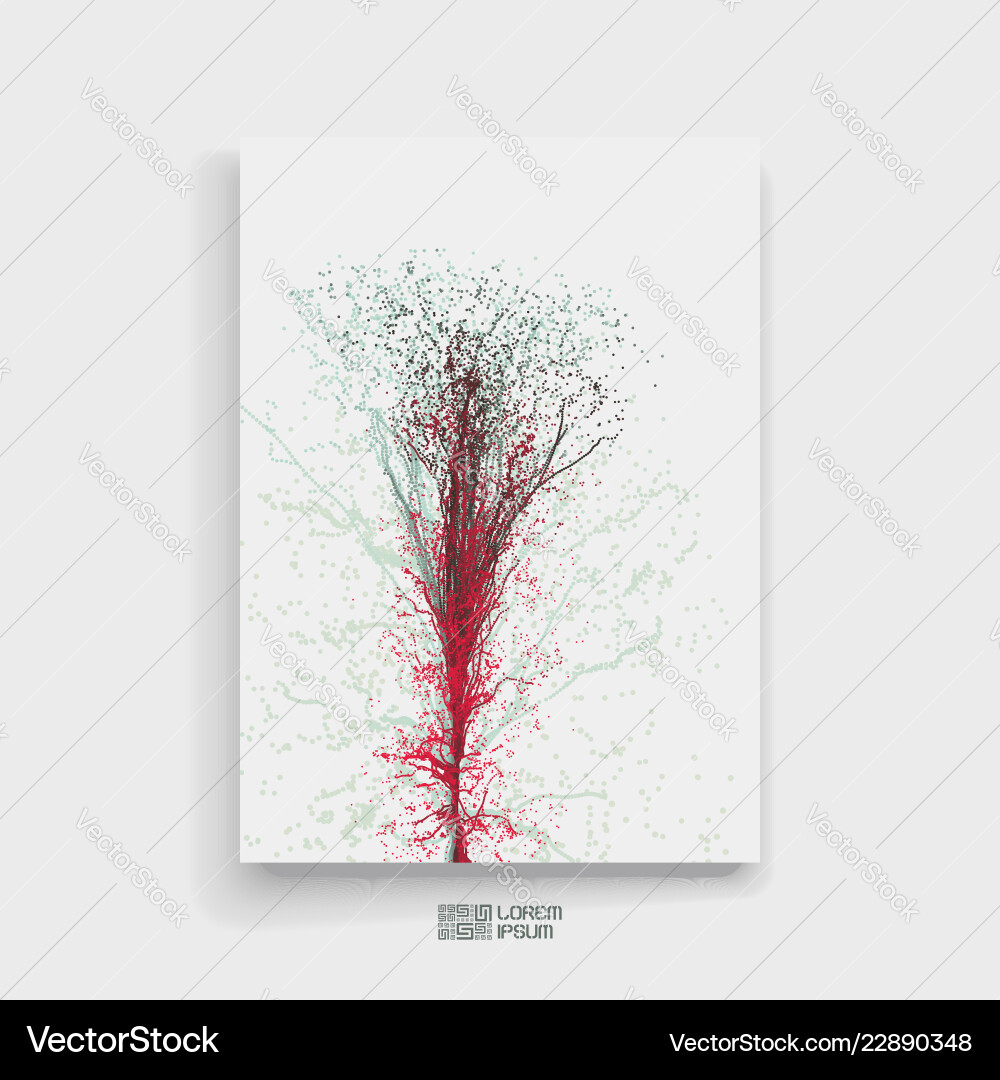 Exploding Particle Background vector image