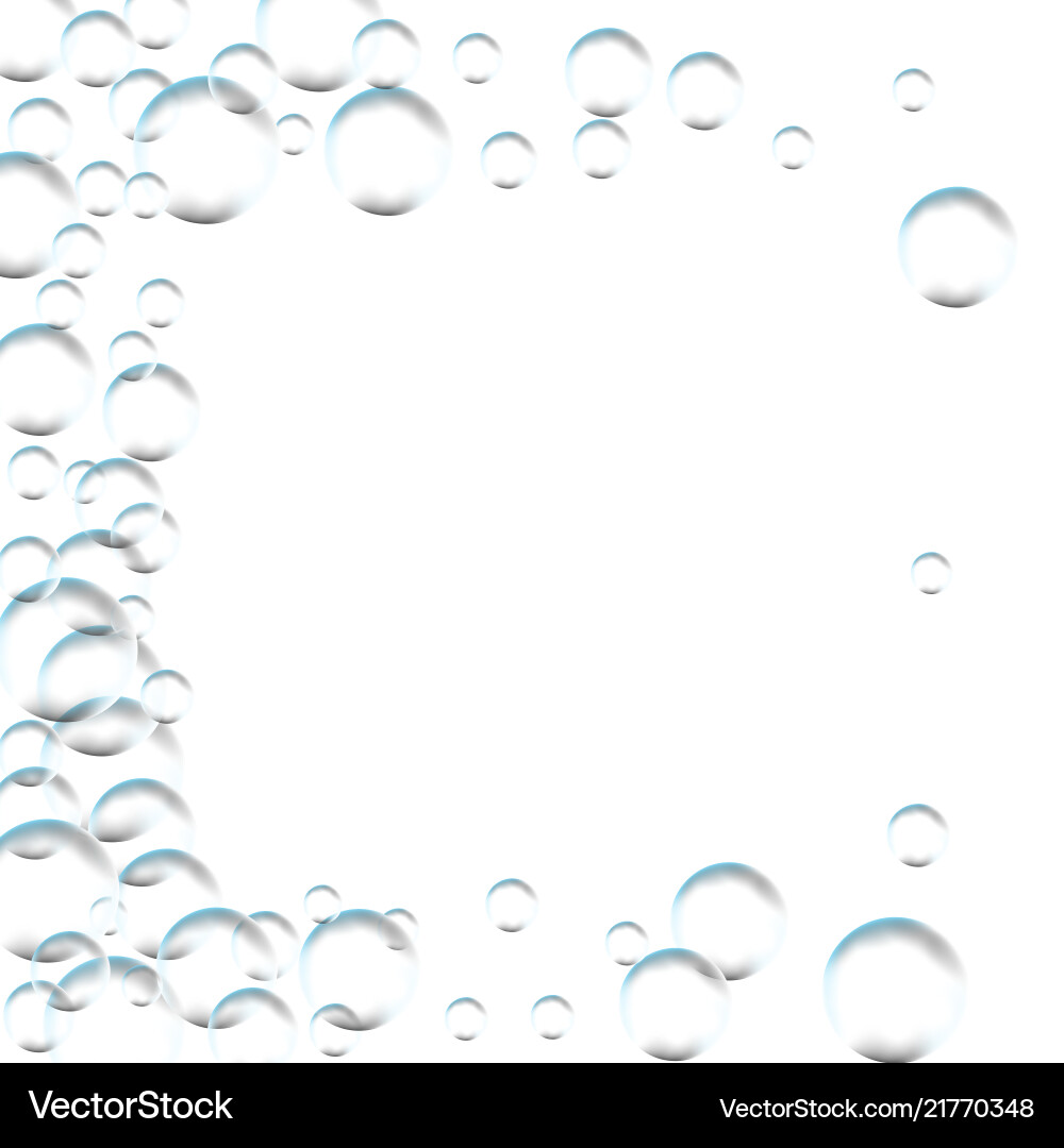 Frame for processing of transparent bubbles Frame for processing of transparent bubbles vector image