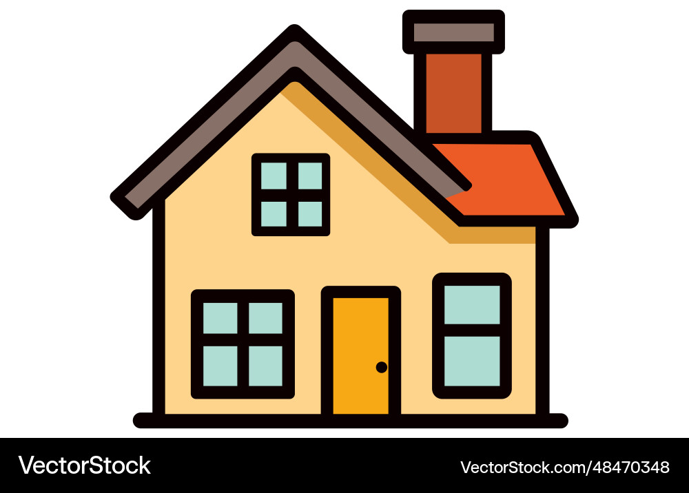 Häuser der Wohnung Häuser der Wohnung vektorbild