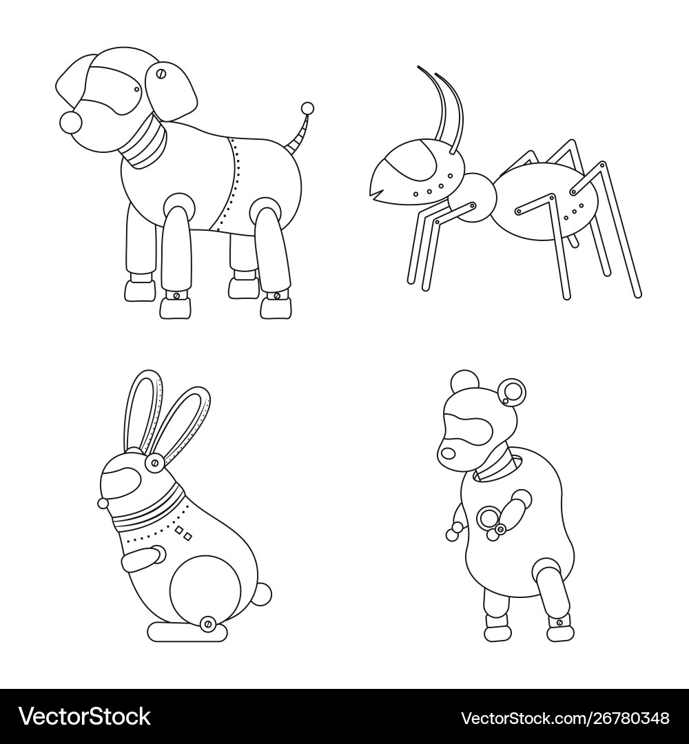 Isolated object toy and automation sign Isolated object toy and automation sign vector image