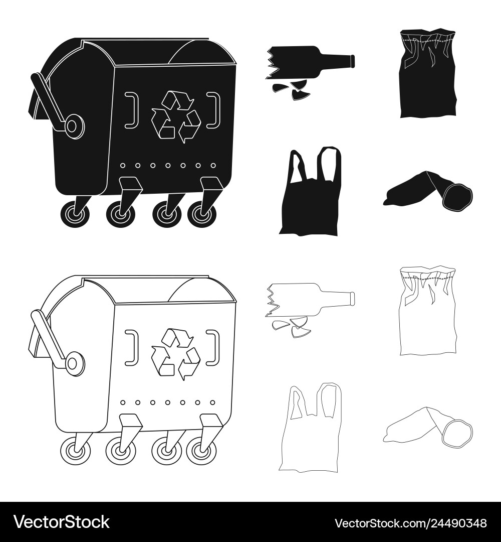 Isoliertes Objekt von Dump und Sortier-Icon-Set Isoliertes Objekt von Dump und Sortier-Icon-Set vektorbild