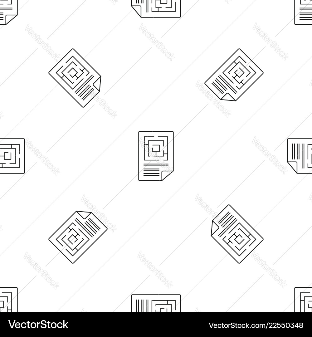 Labyrinth solution pattern seamless Labyrinth solution pattern seamless vector image