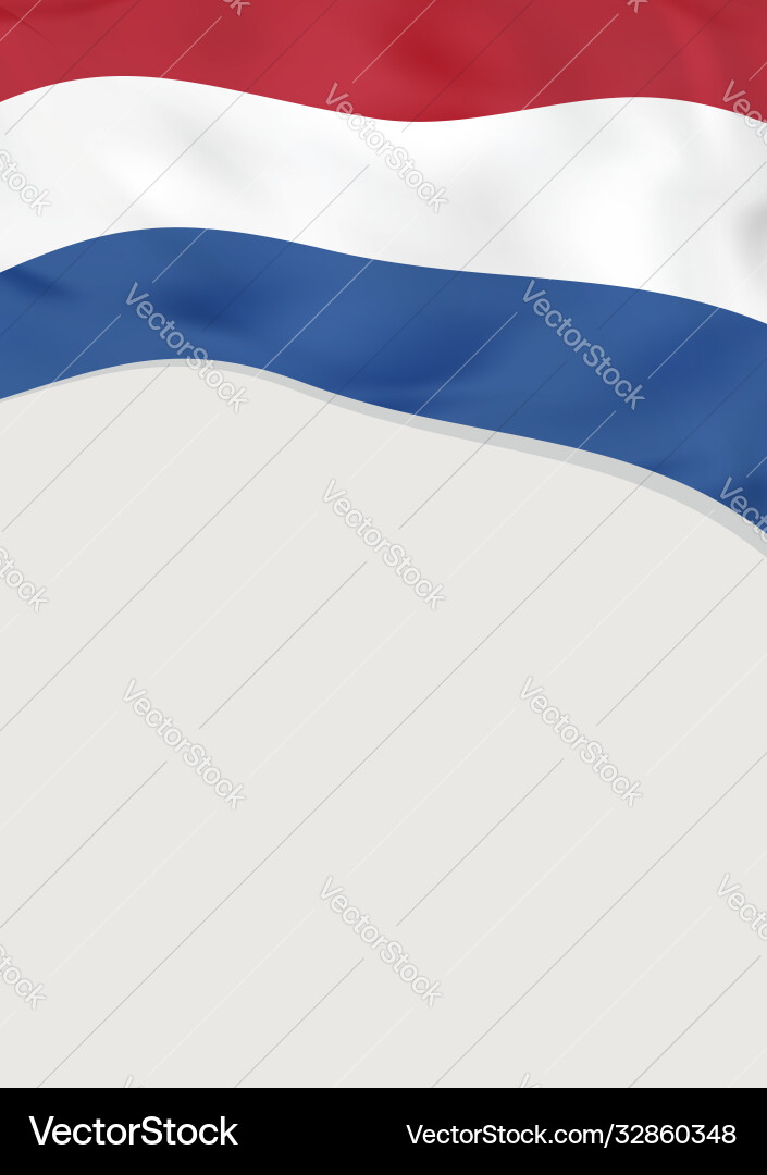 Leaflet design with flag netherlands template Vector Image