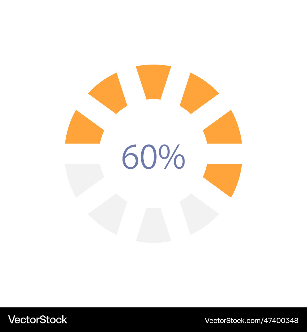 Loader bar infographic chart design template Loader bar infographic chart design template vector image