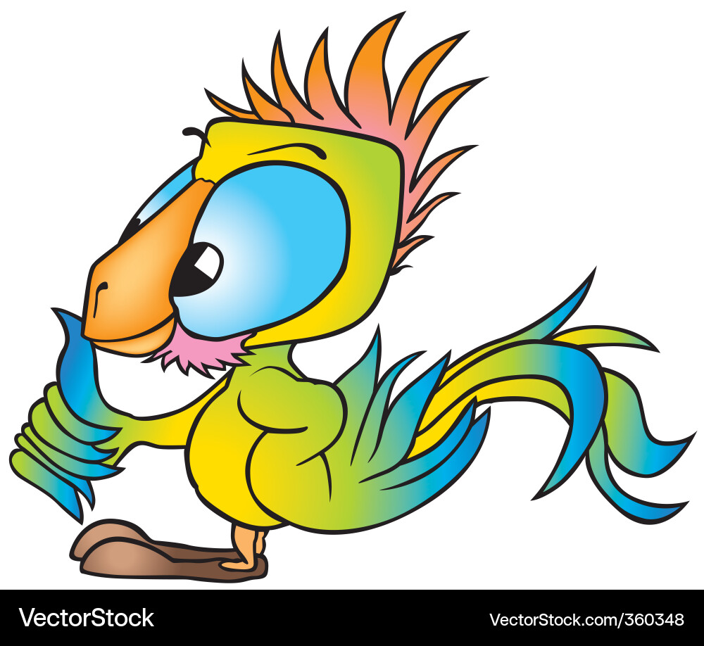 Multicolored parrot Vector Image