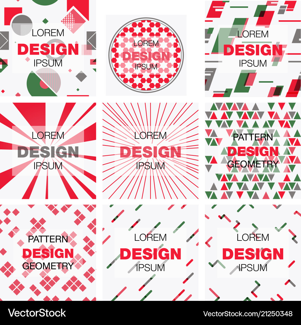 Set of abstract background texture design bright Set of abstract background texture design bright vector image