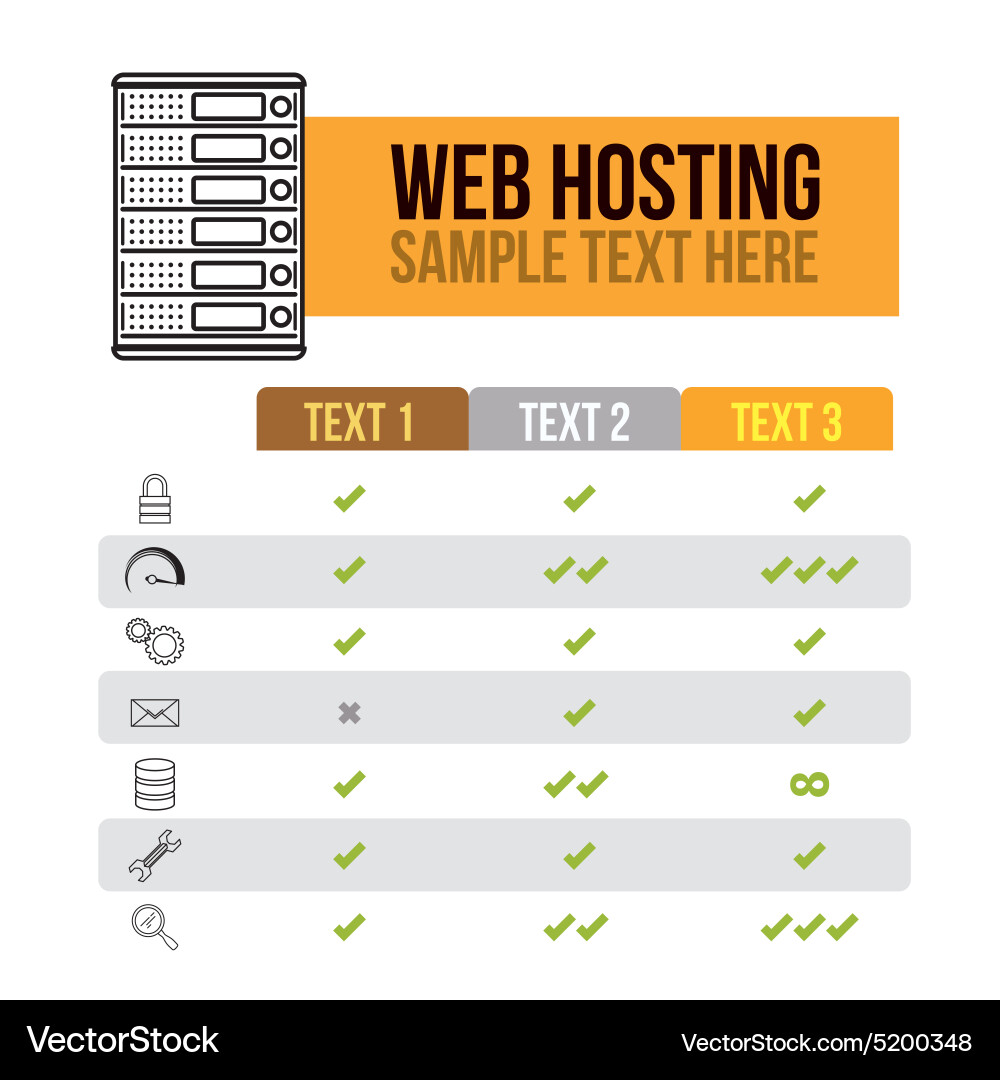 Web hosting design vector image