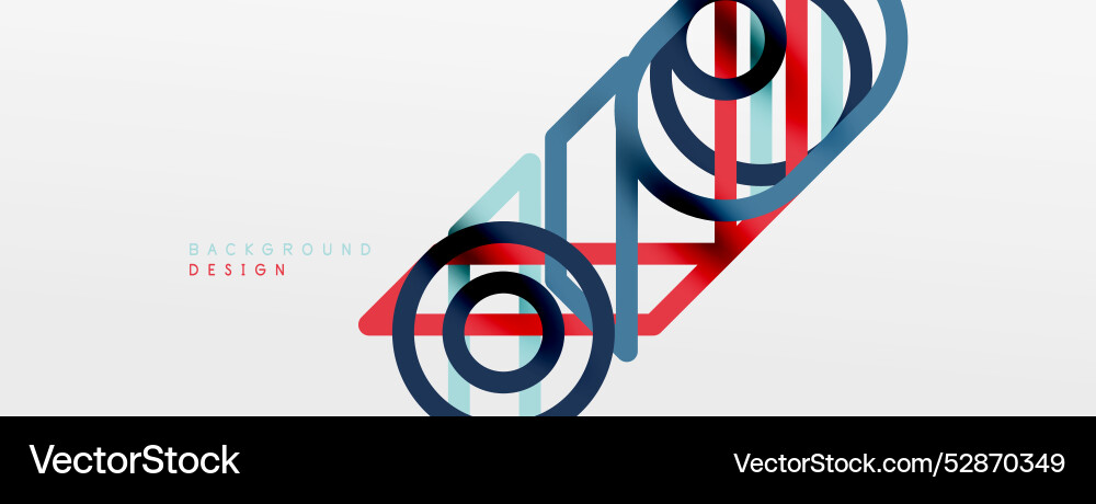 Abstract background - colorful circle lines Abstract background - colorful circle lines vector image