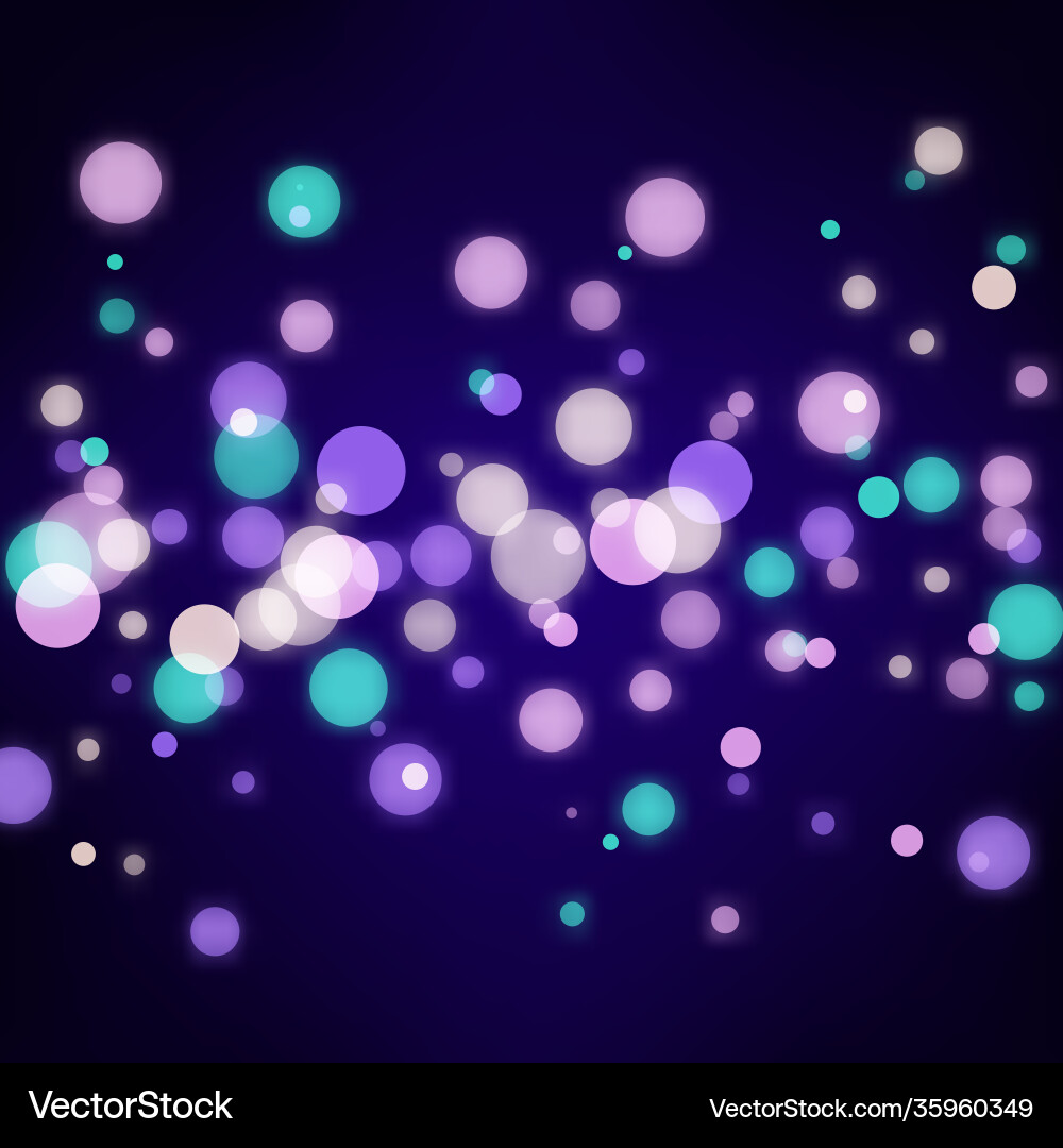 Abstract light bokeh background Royalty Free Vector Image