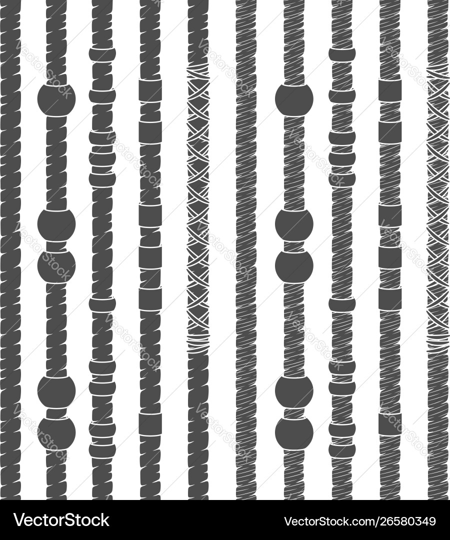 Black and White Dreadlock Patterns vector image