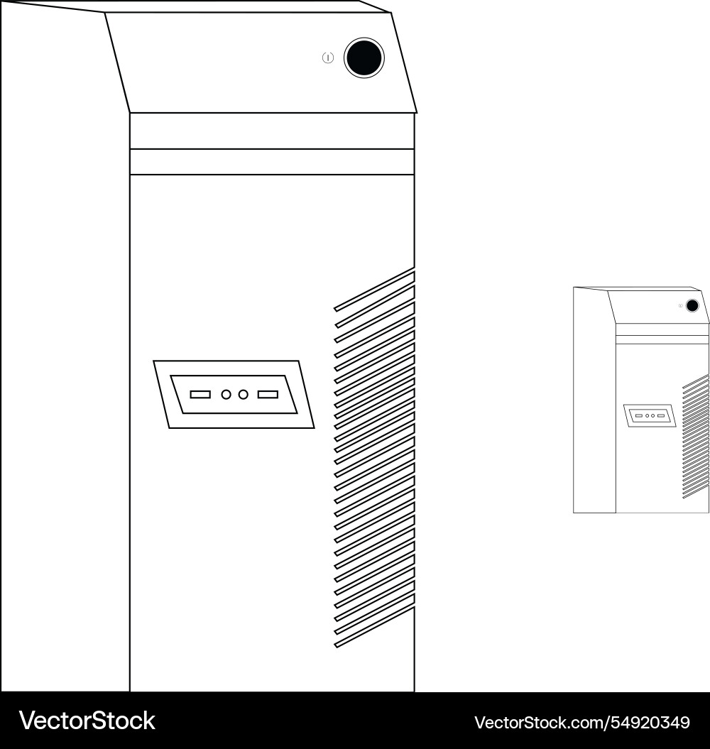Central processing unit cpu vector image
