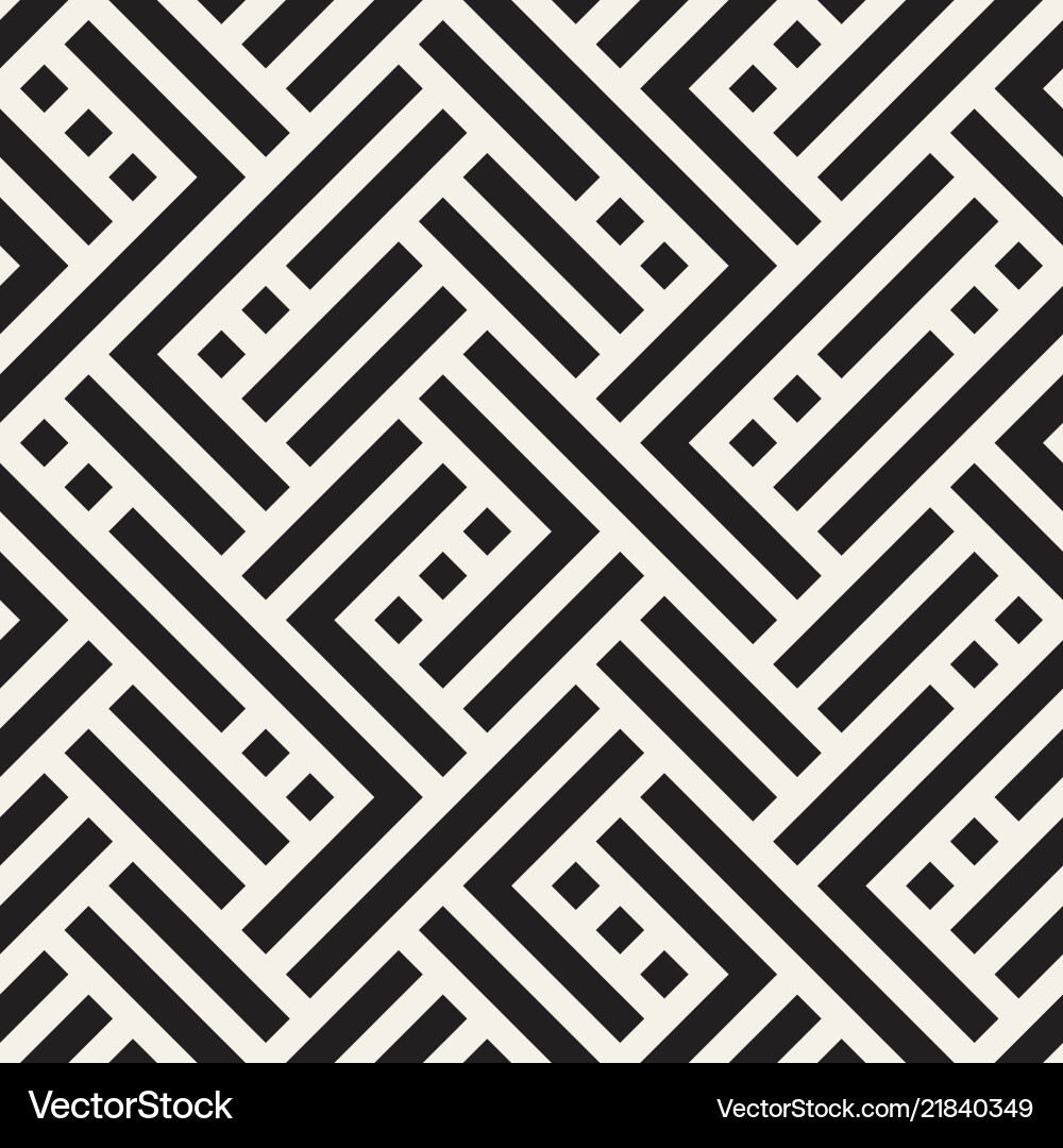 Geometric Line Tiling Pattern Vector Image