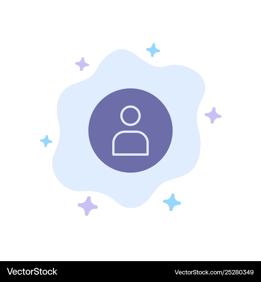 Man worker basic ui blue icon on abstract cloud Man worker basic ui blue icon on abstract cloud vector image