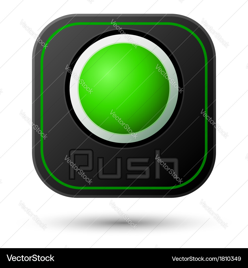 Push button vector image