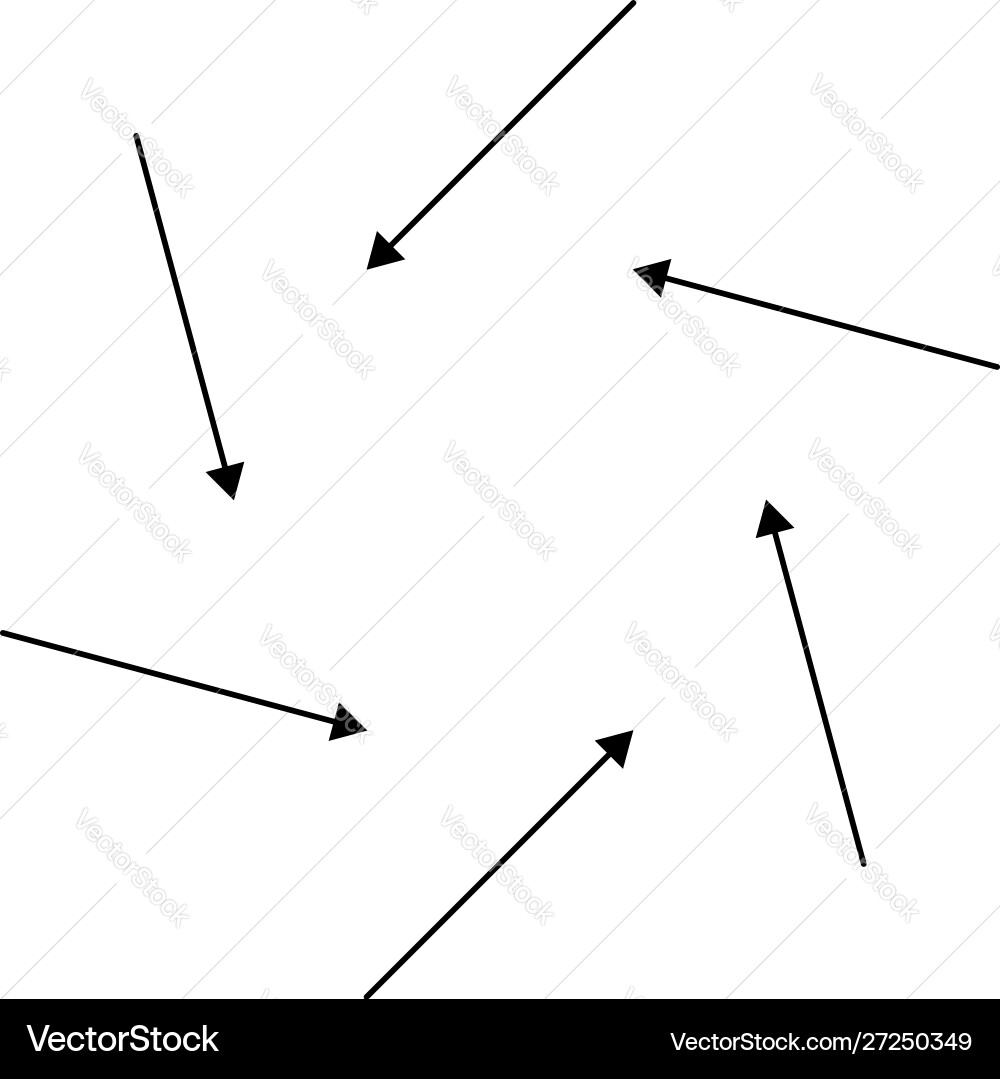Rotate circular radial arrows for cycle iteration Rotate circular radial arrows for cycle iteration vector image