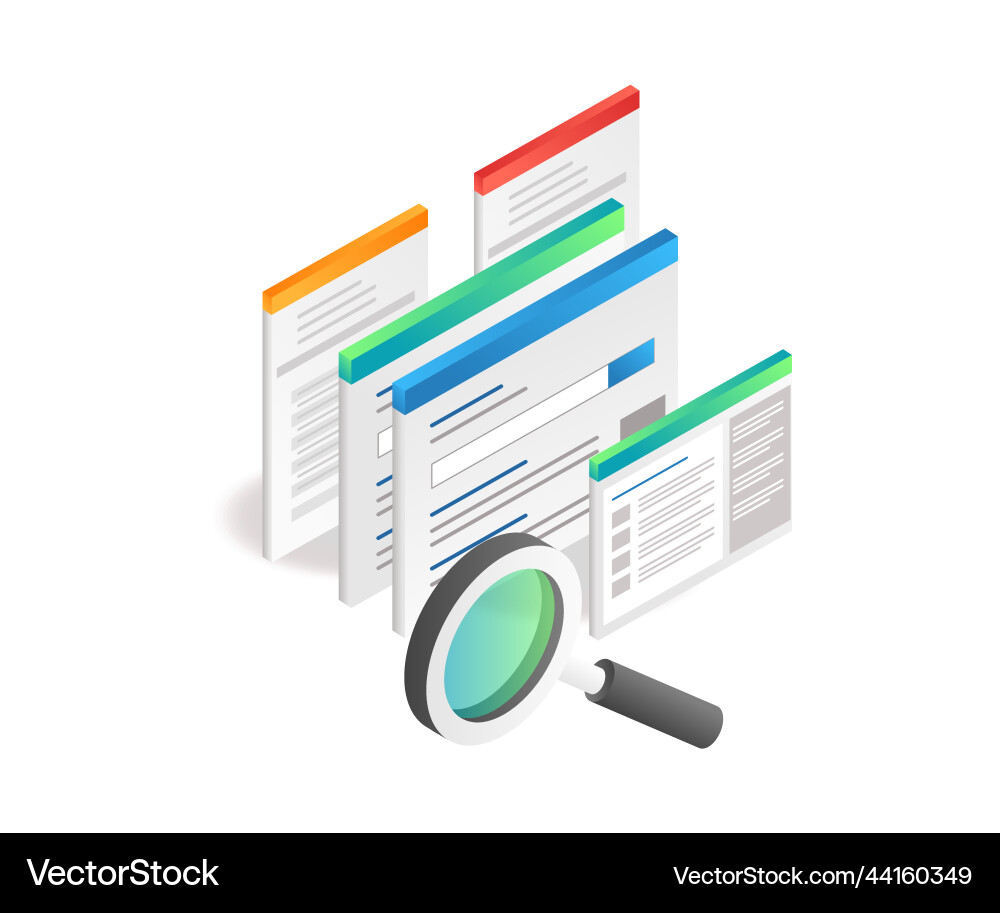 Stacks of information web pages Stacks of information web pages Vector Image