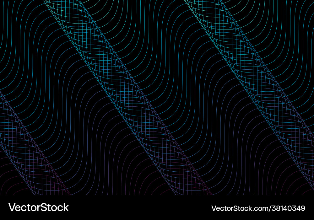 Wavy background pattern with thin lines waves Wavy background pattern with thin lines waves vector image