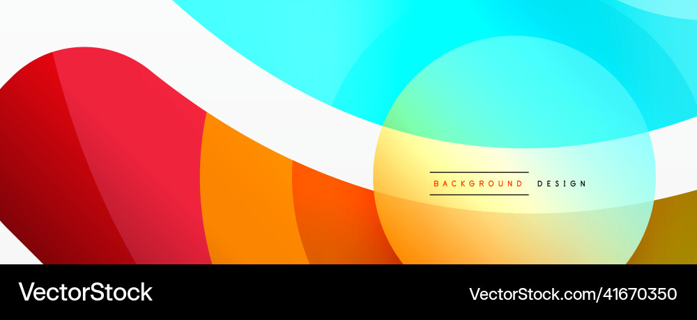 Abstract background with color geometric shapes Vector Image