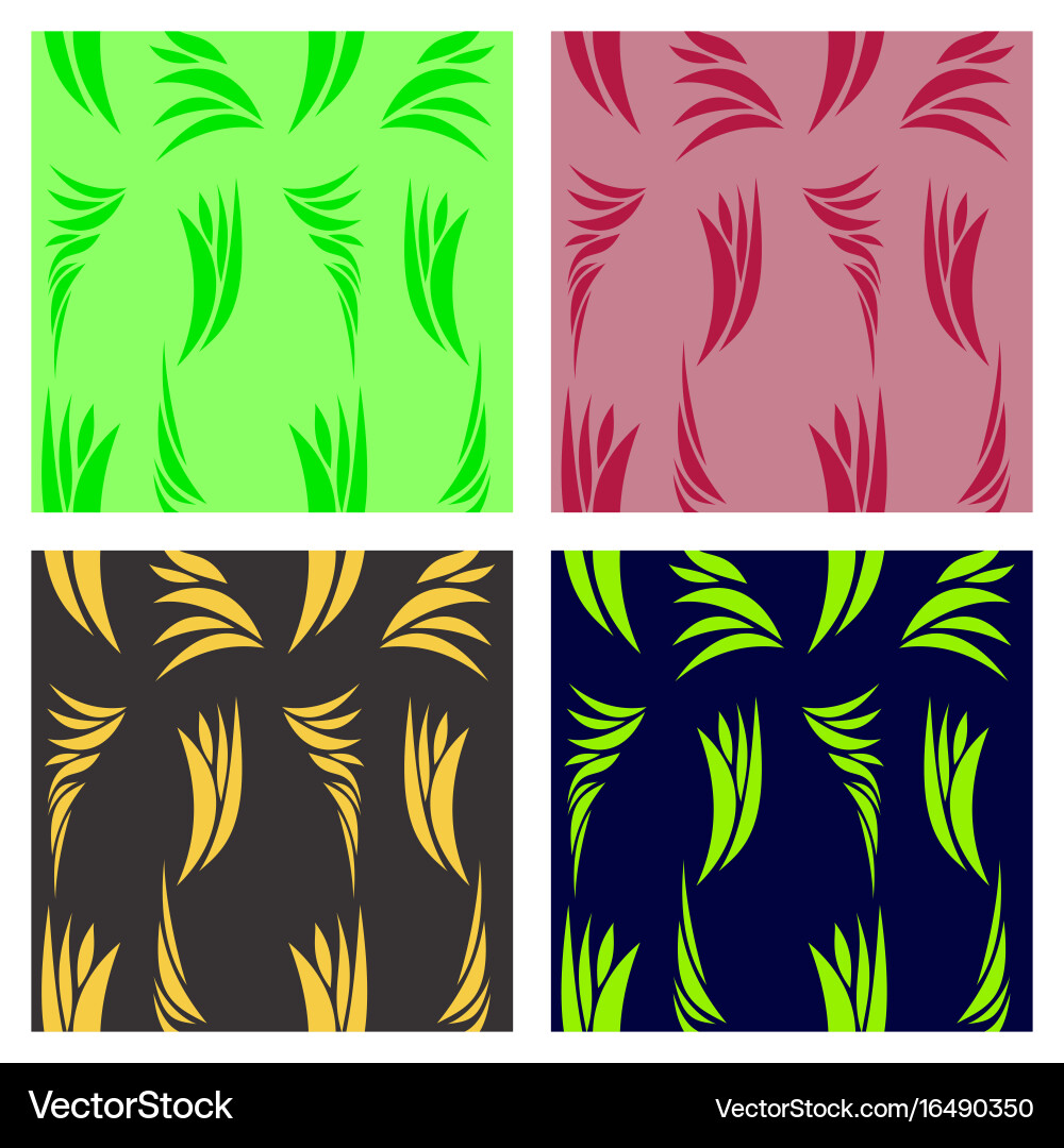 Assembly of patterns in striped style Vector Image
