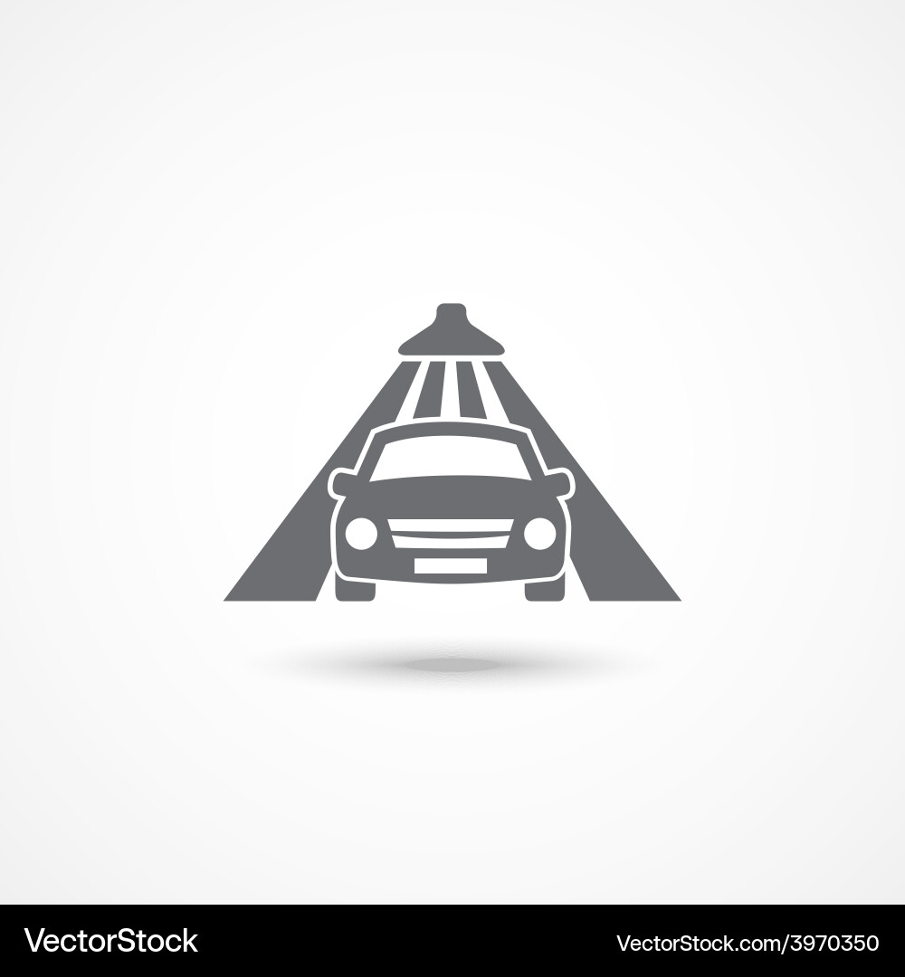 Car Wash Icon - Cleaning Vector Image