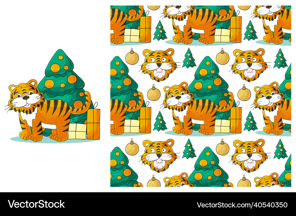 Cute set of element and seamless pattern ideal Cute set of element and seamless pattern ideal vector image