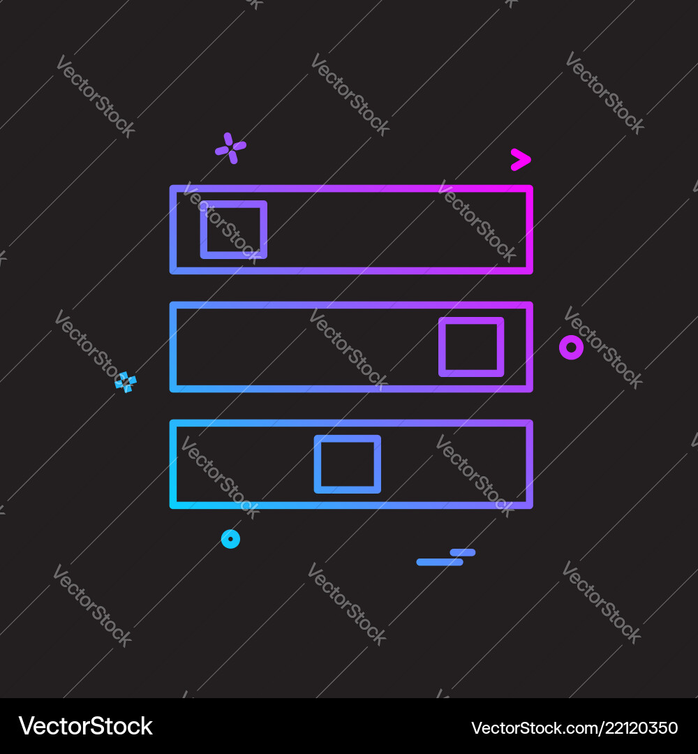 Files icon design Files icon design vector image
