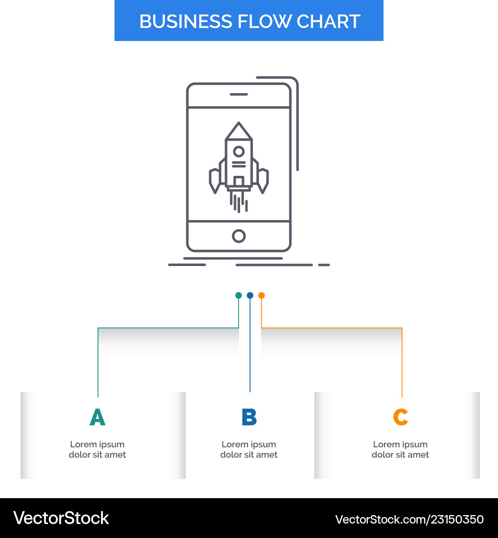 Game gaming start mobile phone business flow Game gaming start mobile phone business flow vector image