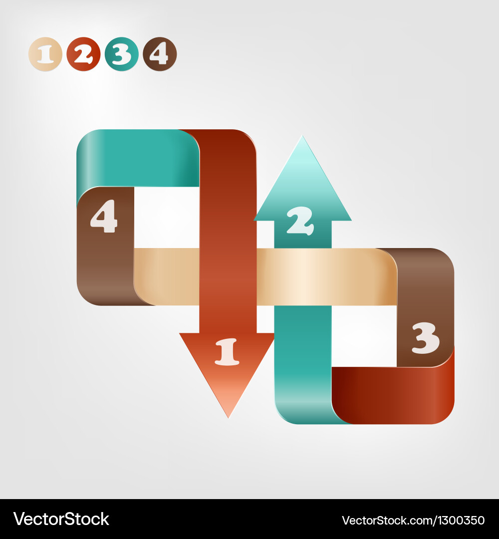 Infographic template scheme of connection Vector Image