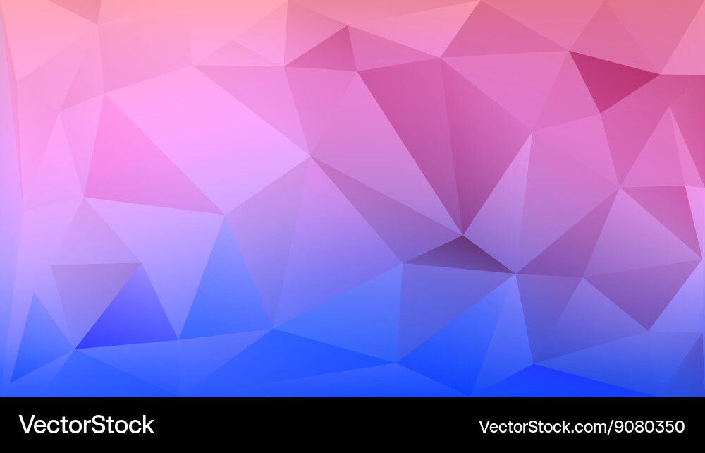 Low Poly Color Gradient Background vector image