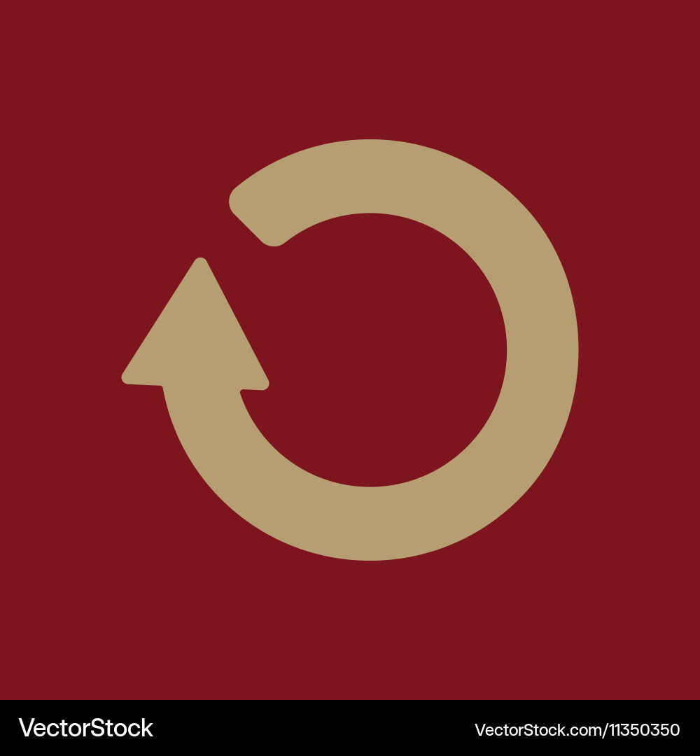 Refresh icon loading symbol flat Vector Image