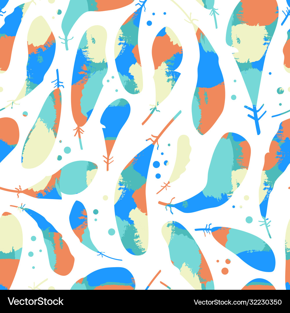 Texture feathers pattern Texture feathers pattern vector image