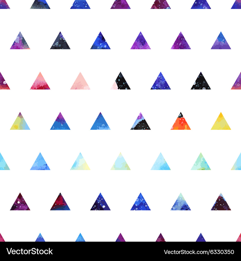 Triangles seamless pattern vector image