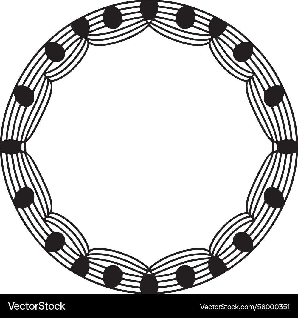 Abstract Circle Pattern Vector Image