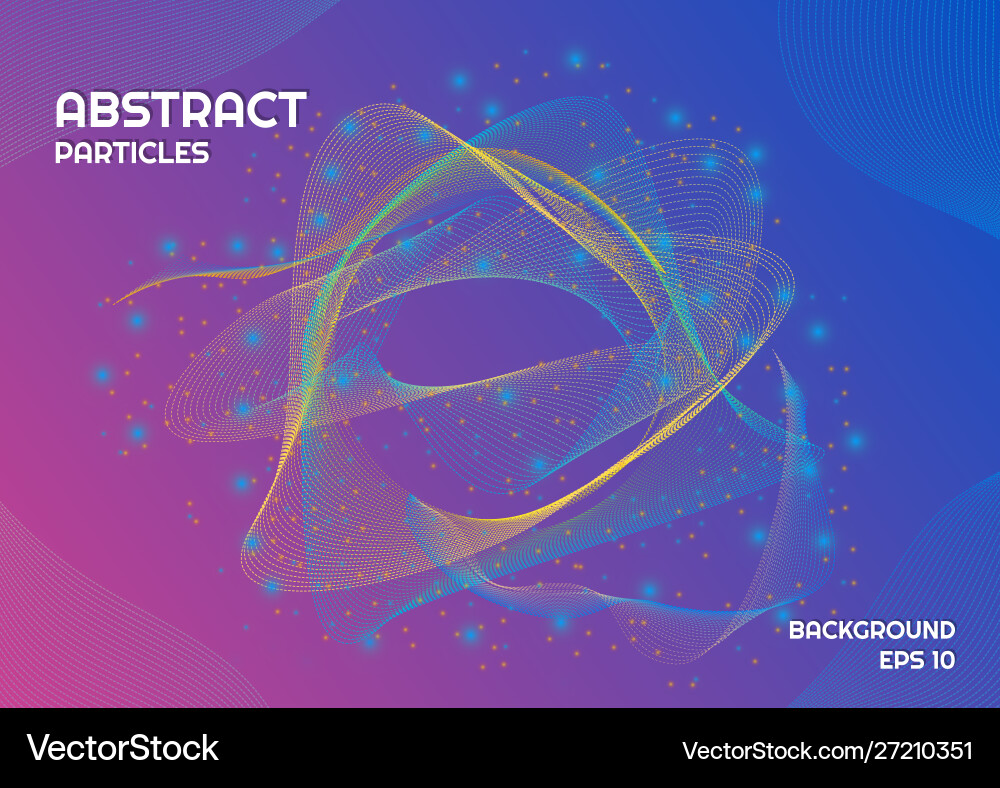 Abstract particle background aurora design line Abstract particle background aurora design line vector image