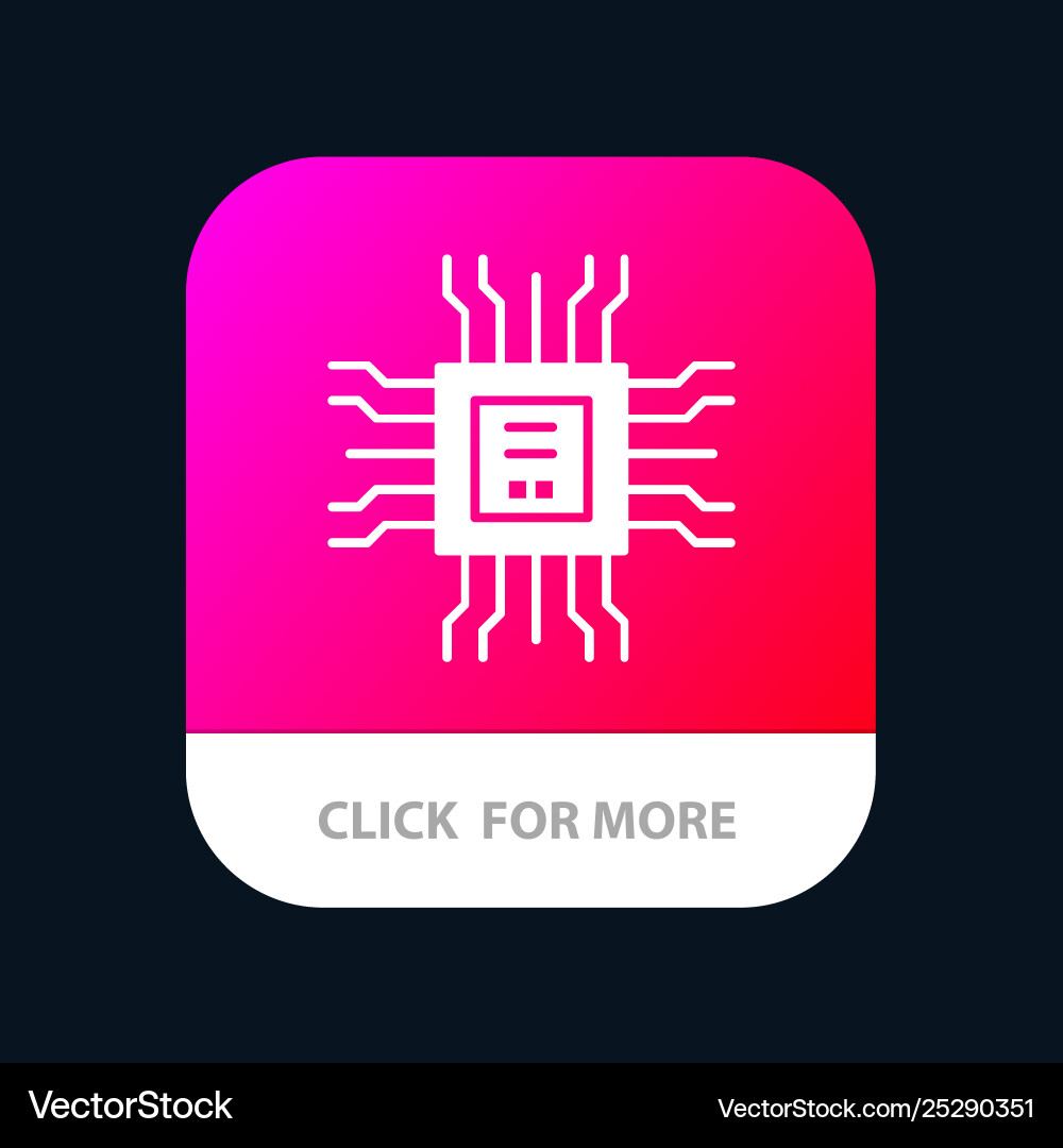 Book cpu learning technology mobile app button Book cpu learning technology mobile app button vector image