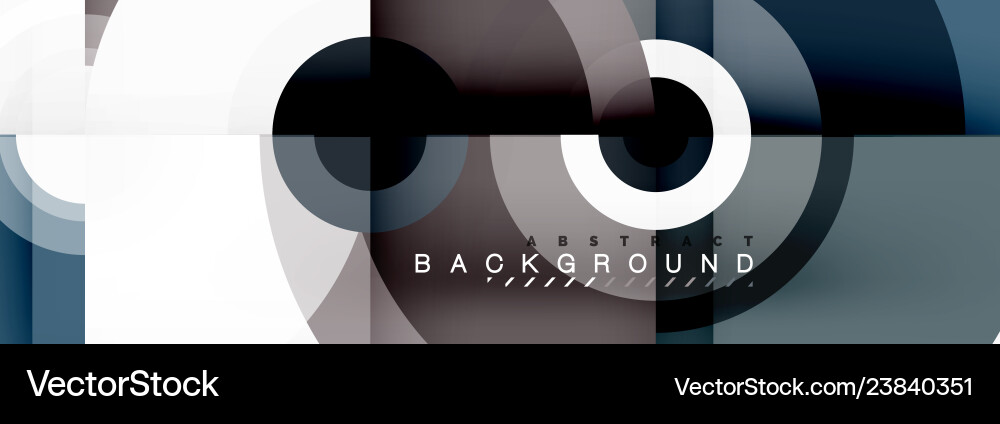 Circle abstract background with triangular shapes Vector Image