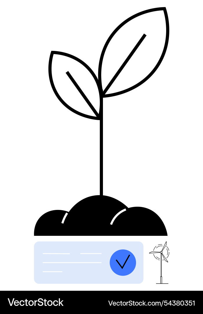 Growth and verification simple representation Growth and verification simple representation vector image