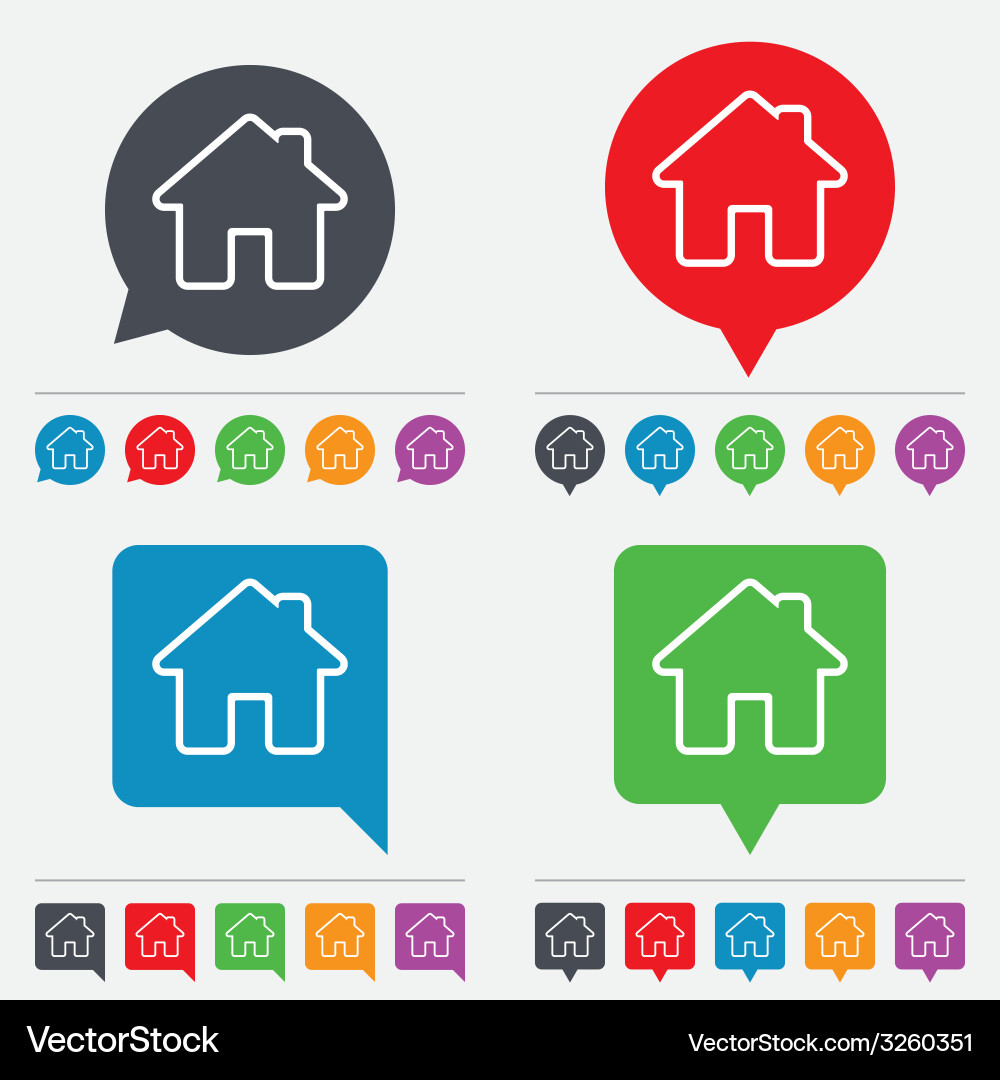 Home Icon - Navigation & Buttons vector image