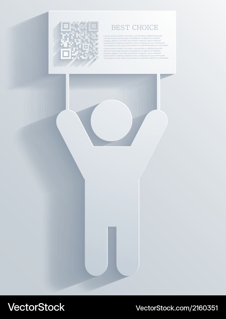 Modern qr code background Vector Image