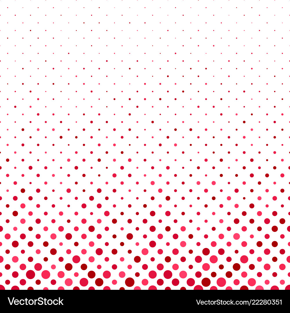 Red repeating abstract dot pattern background vector image