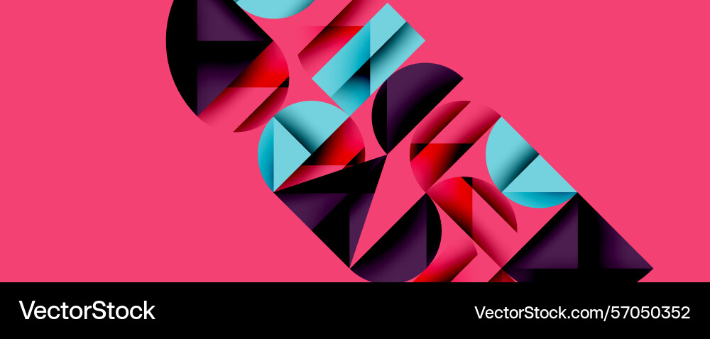 Abstract geometric shapes overlap creating Abstract geometric shapes overlap creating Vector Image