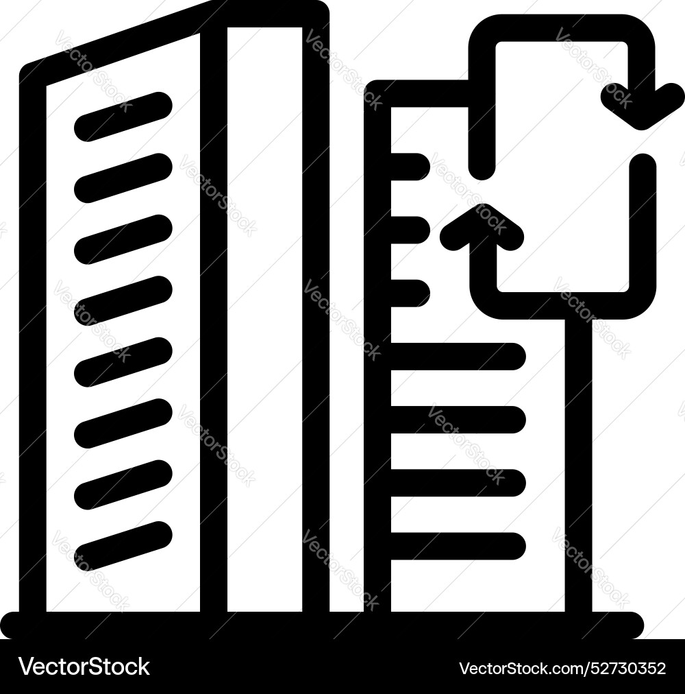 Architect measuring building height with level Architect measuring building height with level vector image