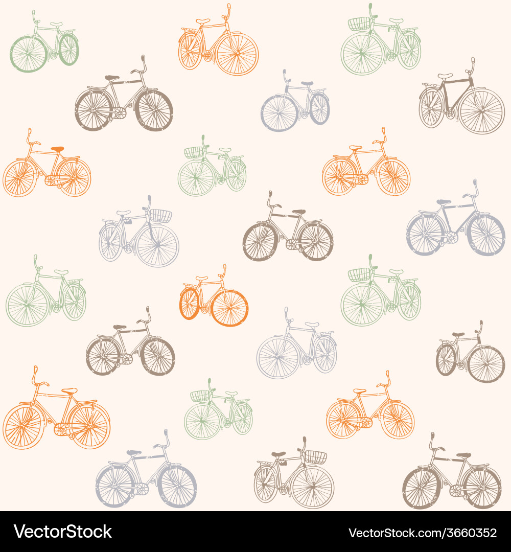 Bike seamless Royalty Free Vector Image - VectorStock
