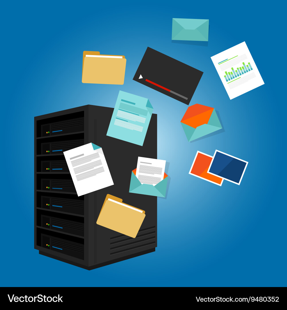 File server data such as document image video vector image