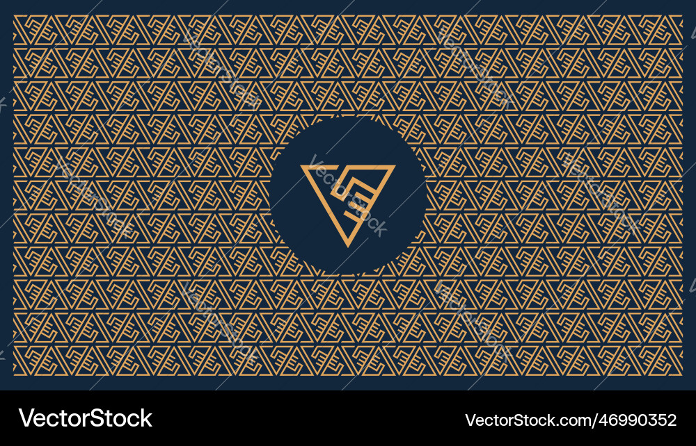 Geometric seamless pattern handshake in triangles Vector Image