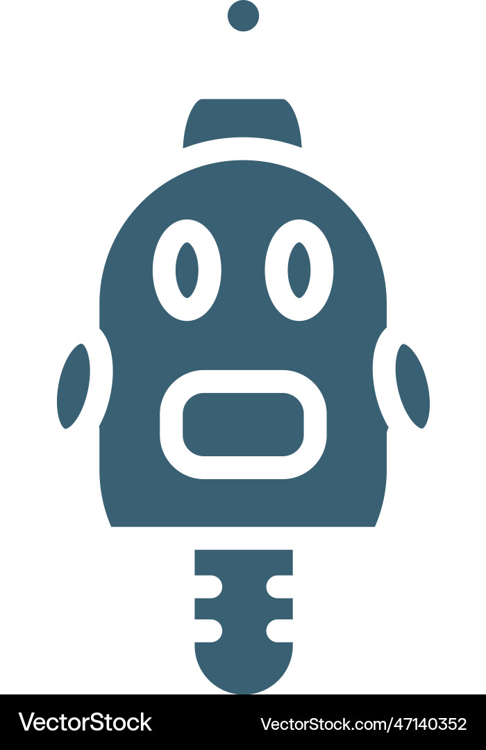 Robotics icons filled computer icon from vector image