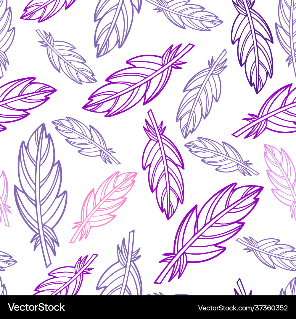 Seamless pattern with abstract botanical vector image